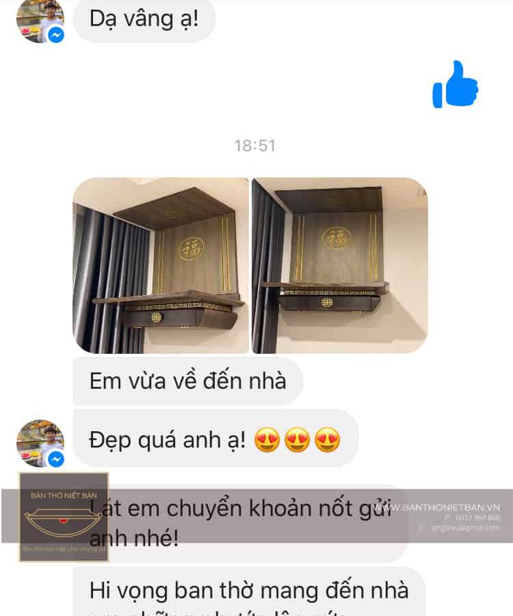 Review Khach Hang Ban Tho Go Treo Tuong