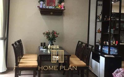 bàn thờ treo tường chung cư phong cách Đông Dương